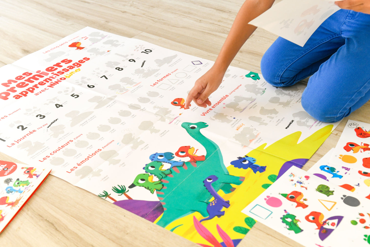 Poster mes premiers apprentissages avec Nino Dino (2 - 5 ans)