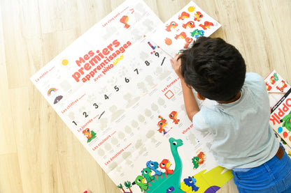 Poster mes premiers apprentissages avec Nino Dino (2 - 5 ans)