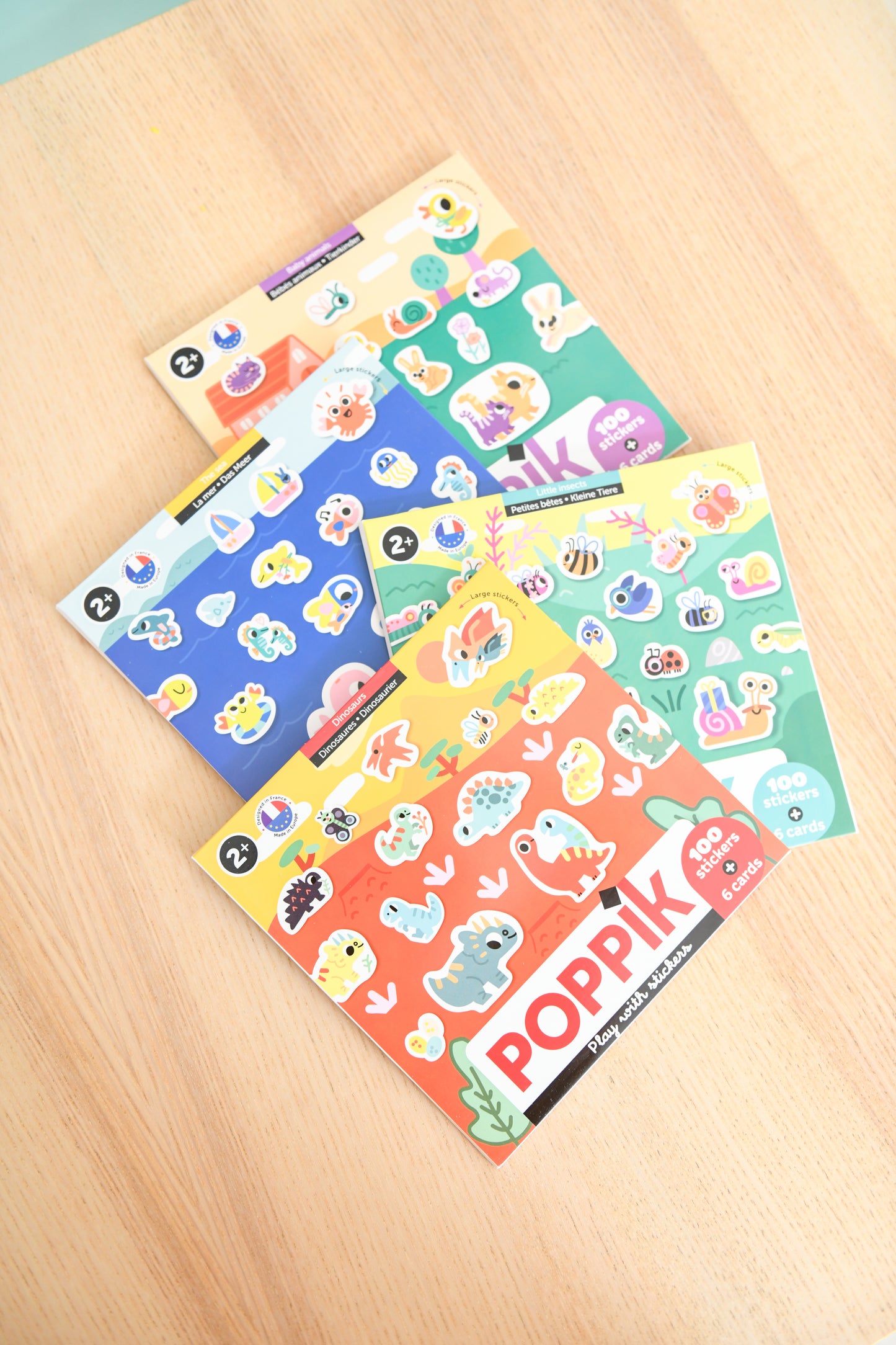 Baby stickers poissons et océan (dès 2 ans) - Poppik