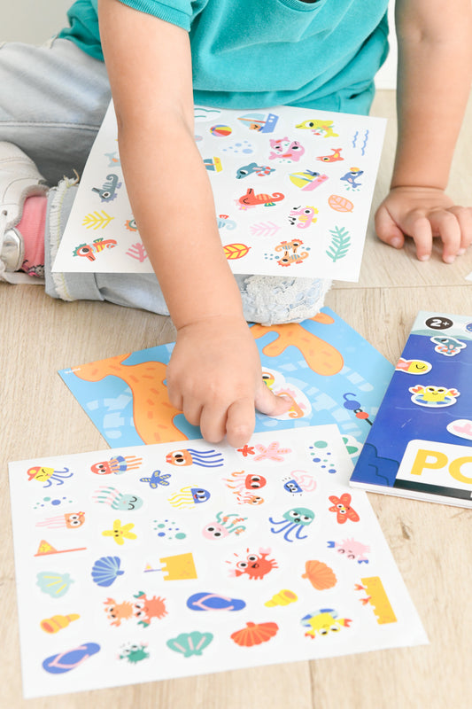 Baby stickers poissons et océan (dès 2 ans) - Poppik