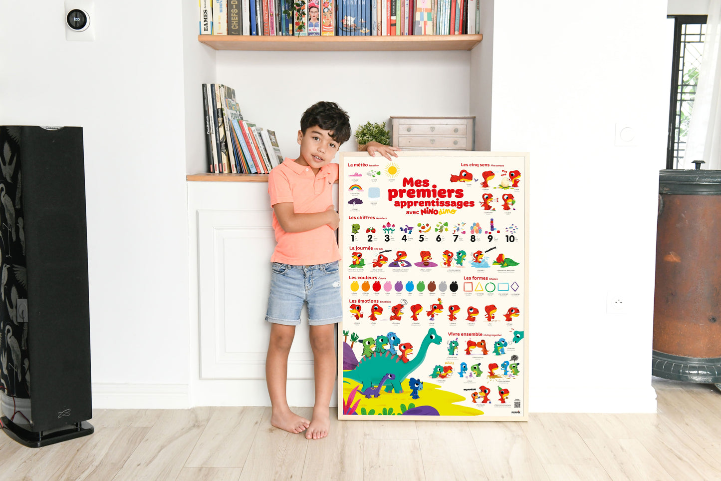 Poster mes premiers apprentissages avec Nino Dino (2 - 5 ans)
