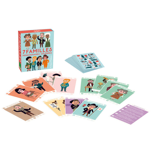 Jeu de 7 familles personnages célèbres